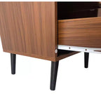 Table de chevet en bois élégante et fonctionnelle à 2 tiroirs pour chambre à coucher ou salon