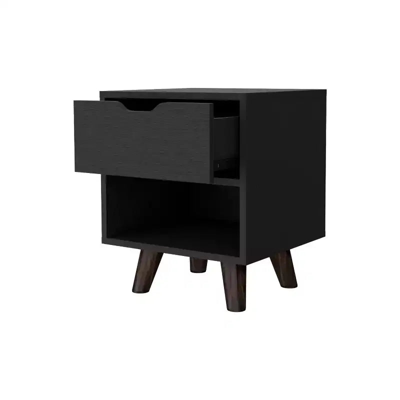 Carthage Table de Chevet 1 Tiroir Élégante et Fonctionnelle pour Chambre à Coucher ou Salon