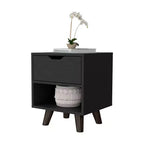 Carthage Table de Chevet 1 Tiroir Élégante et Fonctionnelle pour Chambre à Coucher ou Salon