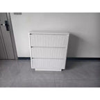 Commode à ✕ tiroirs pour chambre à coucher, commode moderne à cannelures, grande commode double en bois pour couloir, salon