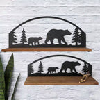 The Lakeside Collection Rustic Cabin Lodge Style Wall Shelves Set of 2 -