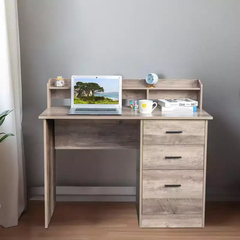 Bureau d'ordinateur Karlhome 109 cm avec 3 tiroirs