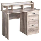 Bureau d'ordinateur Karlhome 109 cm avec 3 tiroirs