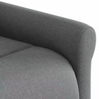 vidaXL Fauteuil inclinable de massage en tissu gris foncé