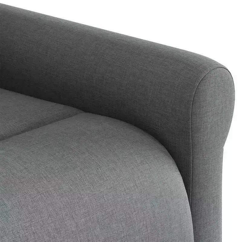 vidaXL Fauteuil inclinable de massage en tissu gris foncé