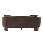Canapé 3 places moderne GDFStudio Kyro 81" en bouclette avec base en bois et coussins