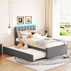 MAYEERTY Sturdy MDF & Particle Board Bed Frame with Extra Sleeping Space & Easy Assembly