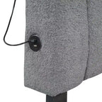 MAYEERTY Cadre de lit robuste en MDF et panneaux de particules avec espace de couchage supplémentaire et assemblage facile