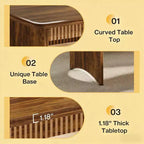Ensemble de salle à manger 3 pièces en bois Ichi Farmhouse GDFStudio