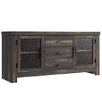 54 Buffet, Meuble de Rangement Autonome pour Cuisine, Salle à Manger et Salon, Finition Rustique