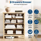 Commode à 4 tiroirs cannelés pour salon ou chambre, commode haute de 90 cm pour dressing, 4 tiroirs cannelés avec poignée en métal, armoire de rangement pour vêtements
