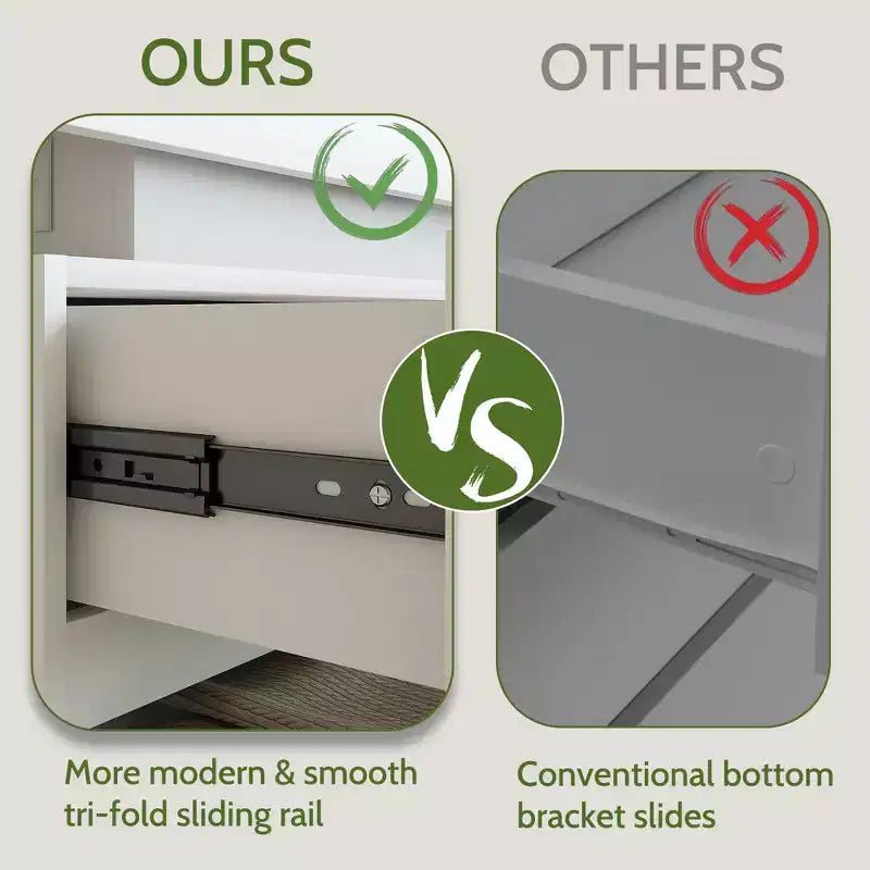 Commode 6 tiroirs Dyonery avec LED pour chambre, organisateur de rangement en bois de 120 cm avec station de charge, commodes avec étagères ouvertes, chiffonnier