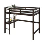 Lit mezzanine King MAYEERTY avec espace de rangement sous le lit – Métal robuste, peu encombrant
