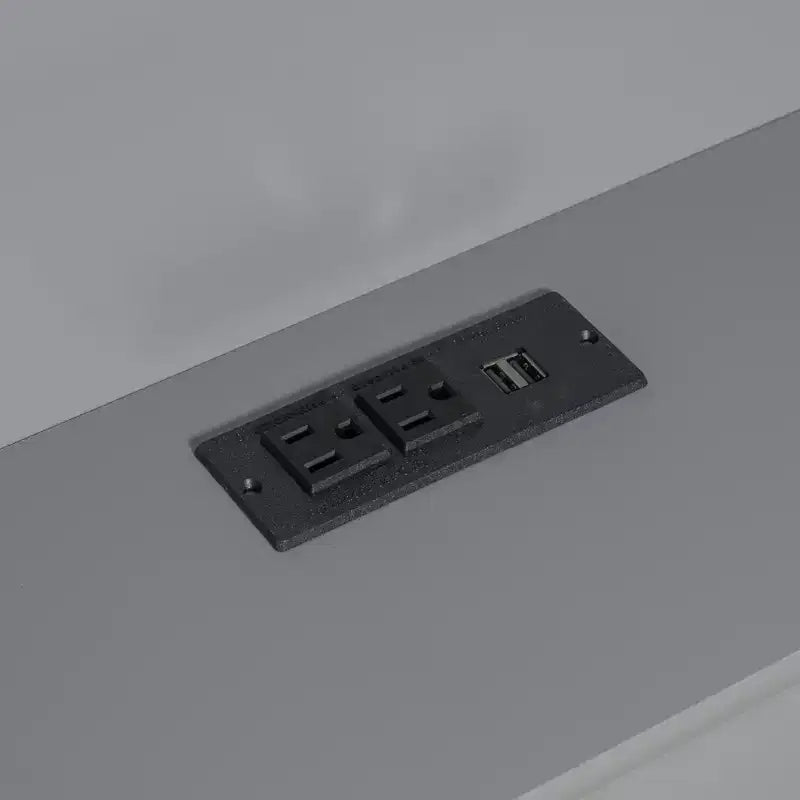 Lit superposé double sur grand lit avec armoire, ports USB, lumière, étagères de rangement et escalier de rangement - ModernLuxe