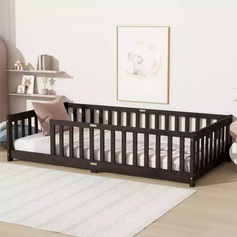 MAYEERTY Twin Bed Frame Noise-Free Design No Box Spring Needed Heavy-Duty Metal