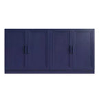 PexFix Armoire de buffet 62 W, buffet de cuisine autoportant avec 4 portes et étagères réglables, console de rangement robuste