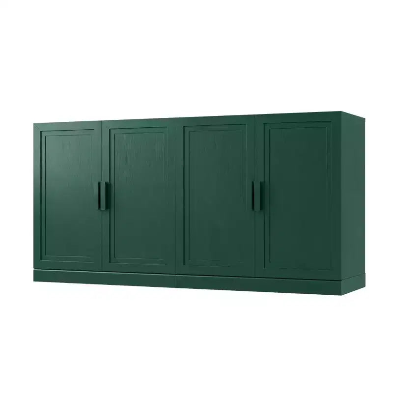 PexFix Armoire de buffet 62 W, buffet de cuisine autoportant avec 4 portes et étagères réglables, console de rangement robuste