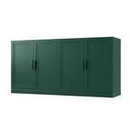 PexFix Armoire de buffet 62 W, buffet de cuisine autoportant avec 4 portes et étagères réglables, console de rangement robuste