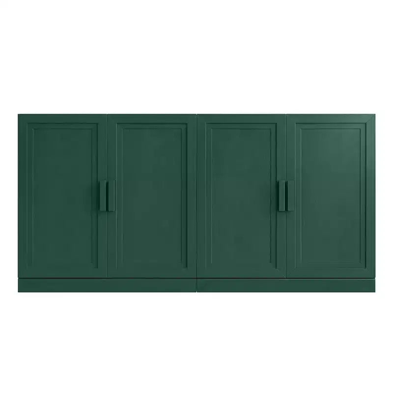 PexFix Armoire de buffet 62 W, buffet de cuisine autoportant avec 4 portes et étagères réglables, console de rangement robuste