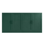 PexFix Armoire de buffet 62 W, buffet de cuisine autoportant avec 4 portes et étagères réglables, console de rangement robuste