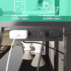 Meuble TV de rangement en bois JVNOXK, verre trempé noir, hauteur réglable, meuble TV universel pivotant avec support, noir