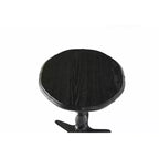 Table d'appoint ronde vintage noire de 15,75 pouces, Table d'appoint en bois sur pied Table de chevet d'appoint pour salon chambre entrée