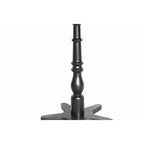 Table d'appoint ronde vintage noire de 15,75 pouces, Table d'appoint en bois sur pied Table de chevet d'appoint pour salon chambre entrée