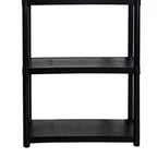 Juggernaut Storage 70 Étagère de rangement utilitaire en plastique à 5 niveaux pour garage, abri de jardin ou serre, capacité maximale de 158 kg, noir
