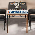 Ensemble Table à Manger 4 Chaises Rembourrées, Construction en Bois Robuste, Protections d'Angle, Parfait pour Appartement ou Petite Salle à Manger