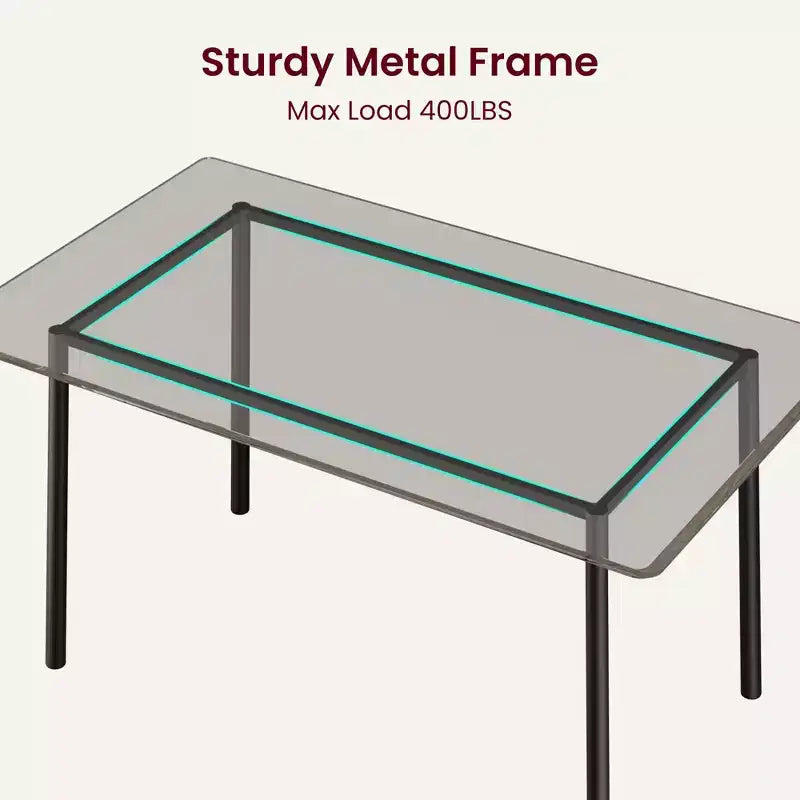 Ensemble Table à Manger avec 4 Chaises Rembourrées, Design à Bords Biseautés, Ensemble de 4 Chaises de Cuisine en Bois pour Salle à Manger, Cuisine, Appartement