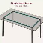 Ensemble Table à Manger avec 4 Chaises Rembourrées, Design à Bords Biseautés, Ensemble de 4 Chaises de Cuisine en Bois pour Salle à Manger, Cuisine, Appartement