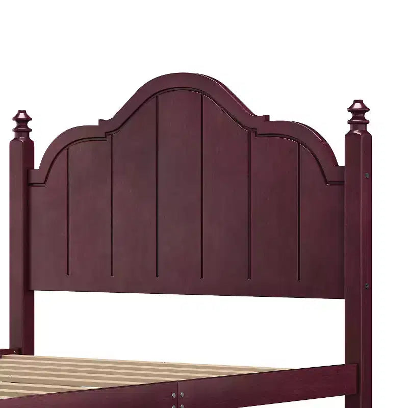 Cadre de lit Luxystar avec tête de lit festonnée pour chambre à coucher