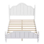 Cadre de lit Luxystar avec tête de lit festonnée pour chambre à coucher
