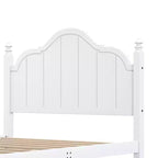 Cadre de lit Luxystar avec tête de lit festonnée pour chambre à coucher