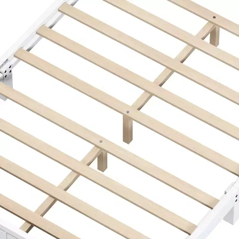Cadre de lit Luxystar avec tête de lit festonnée pour chambre à coucher