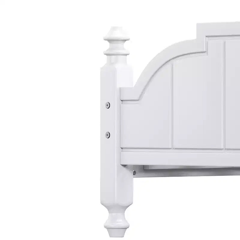 Cadre de lit Luxystar avec tête de lit festonnée pour chambre à coucher