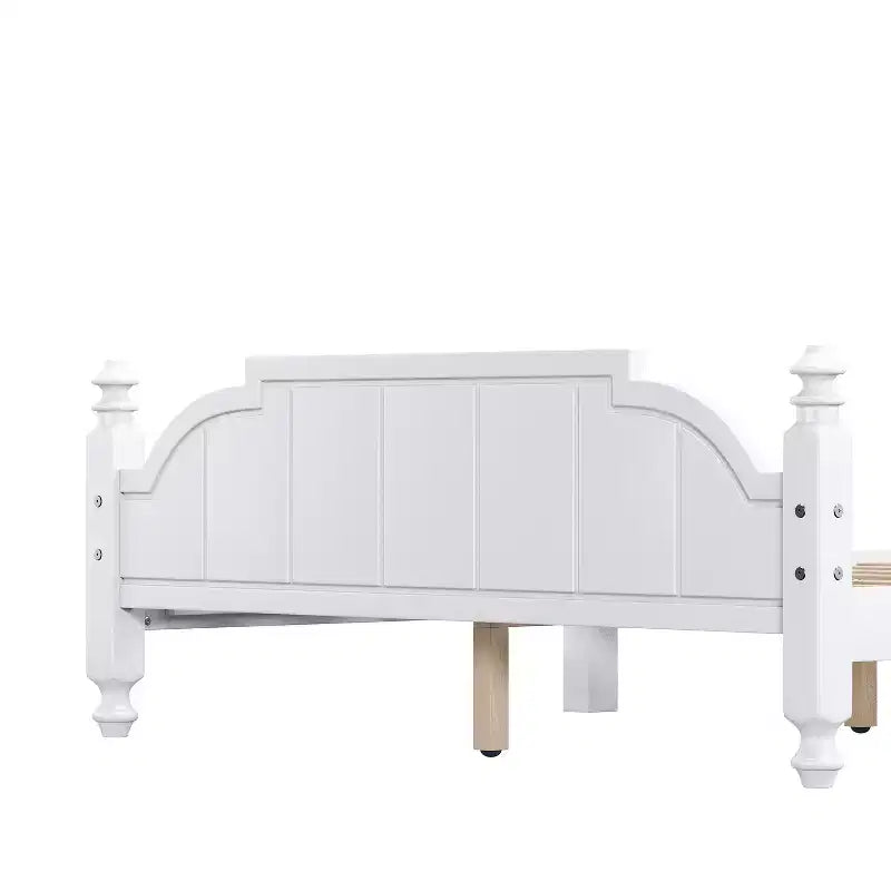 Cadre de lit Luxystar avec tête de lit festonnée pour chambre à coucher