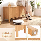 Banc de rangement à chaussures étroit Costway en bois avec 2 tiroirs basculants pour entrée