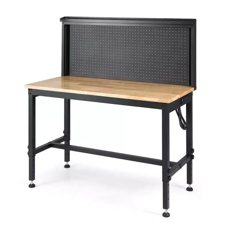 Établi robuste Costway de 48 pouces avec prises AC/USB et panneau perforé, charge maximale de 2000 lb