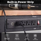 Établi robuste Costway de 48 pouces avec prises AC/USB et panneau perforé, charge maximale de 2000 lb