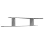 vidaXL Wall Shelf Concrete grey Engineered wood Medium Wall Shelf