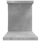 vidaXL Étagère murale Gris béton Bois d'ingénierie Étagère murale moyenne