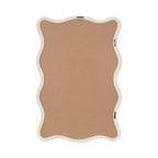 Miroir rectangulaire festonné en rotin Rahfy de Kate et Laurel, blanc, 24x36