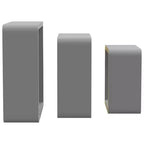 vidaXL Set de 3 étagères murales cubiques MDF blanc Petite étagère murale cubique