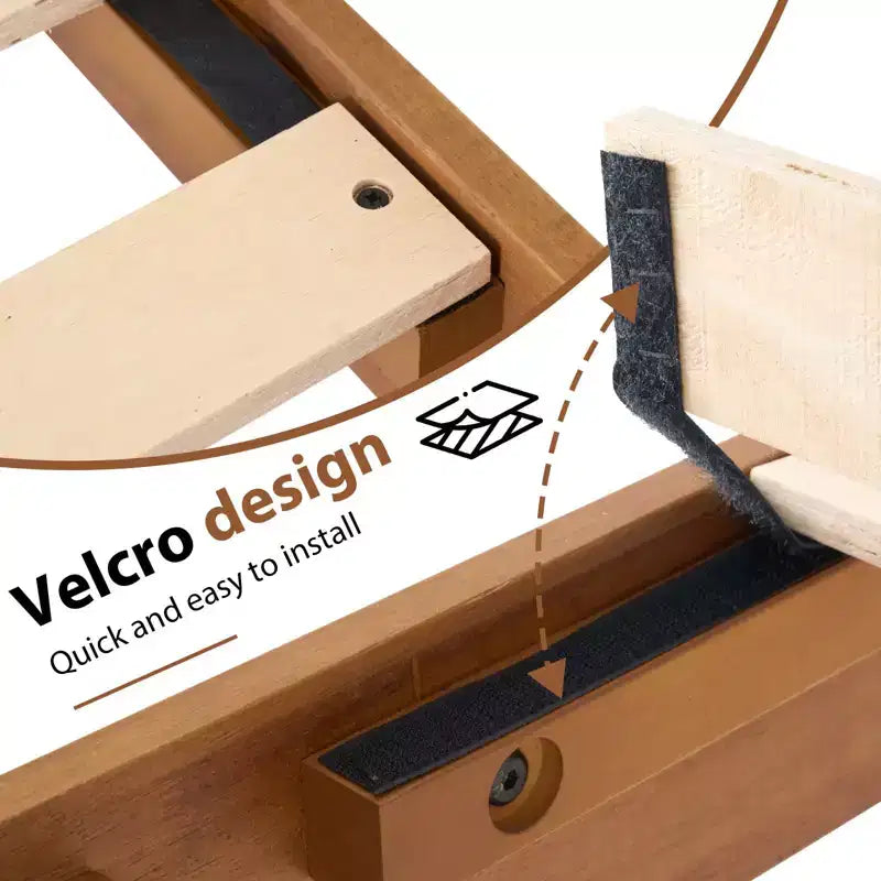 JIONJOY Cadre de lit plateforme 12 pouces entièrement en bois, Sommier en bois d'hévéa massif, Support de matelas robuste, Assemblage facile, Bois naturel