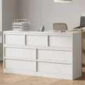 7-Drawer Cabinet, 54 inches Wide, Natural Oak Style, Large Capacity, Drawer Storage, Wide Cabinet, Wooden Storage Furniture, Suitable for Living Room