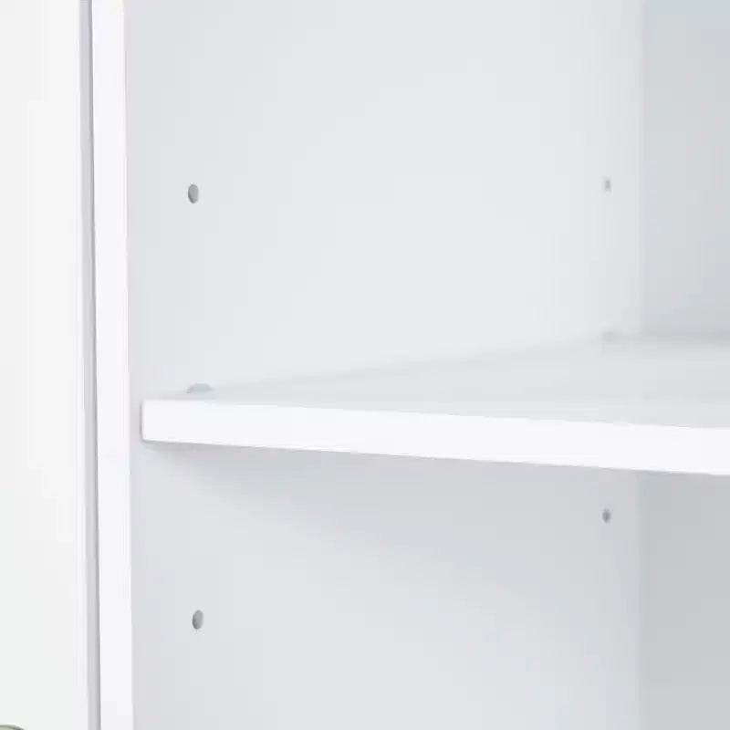 Armoire de rangement haute de salle de bain autoportante de 68 po avec 2 paniers à linge inclinables, étagères réglables, armoire à porte à fermeture en douceur - ModernLuxe