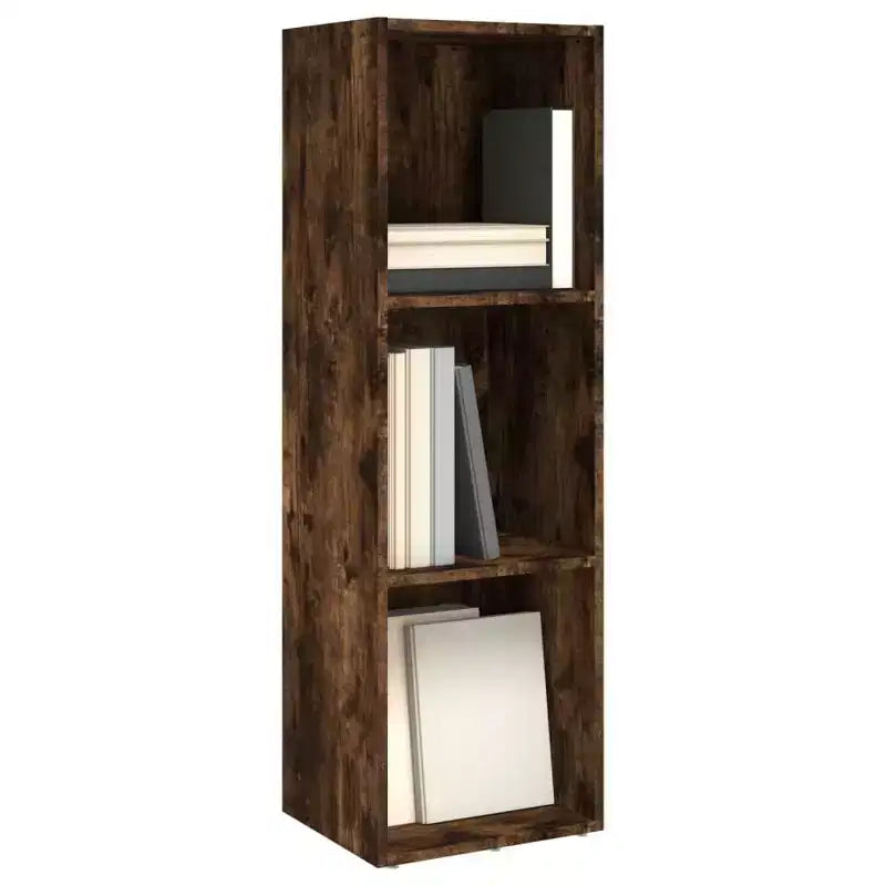 vidaXL Bibliothèque Chêne fumé Bois d'ingénierie Grande bibliothèque
