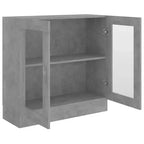 vidaXL Armoire de Vitrine Gris Béton 32,5x12,0x31,5 Bois d'Ingénierie