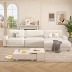 Dyonery 120 - Canapé modulaire sectionnel, Canapé sectionnel Cloud avec assise profonde, Canapé modulaire en L moderne avec méridienne.